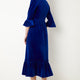 Harri Velvet Dress - Cobalt Blue
