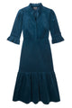 Isobel Cord Dress - Petrol - Longer Length