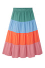 Josephine Multi-Coloured Tiered Skirt - Multi