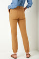 Lara Cotton Cargo Trouser - Tan - Longer Length