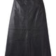 Lateisha Leather Skirt - Black