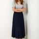 Leona Lurex Knitted Skirt - Midnight Blue
