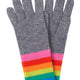 Olivia Rainbow Glove - Grey