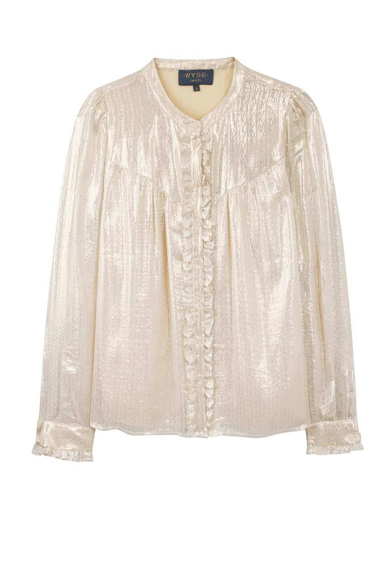 Paris Freida Lame Shirt - Gold – WYSE London
