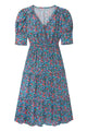 Rosalie Blurred Ditsy Dress - Multi