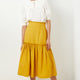Saskia Cotton Skirt - Ochre