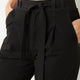 Talia Tie Waist Cargo Trouser - Washed Black