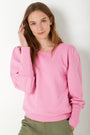 Adele Plain Sweatshirt - Pink