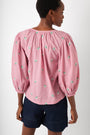 Bella Embroidered Top - Pink