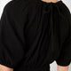 Elsa Tie Detail Double Gauze Jumpsuit - Black