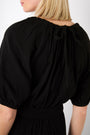 Elsa Tie Detail Double Gauze Jumpsuit - Black