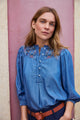 Emily Embroidered Blouse - Chambray