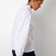 Florine Frill Neck Shirt - White