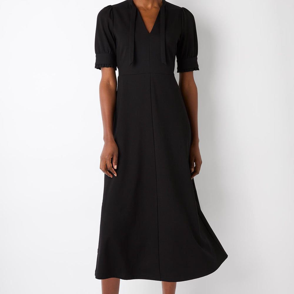 Paulina Ponte Dress - Regular Length - Black – WYSE London