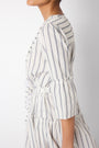 Sophie Stripe Dress - White/Blue