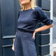 Sophie Sparkle Co-Ord Knit Top - Midnight