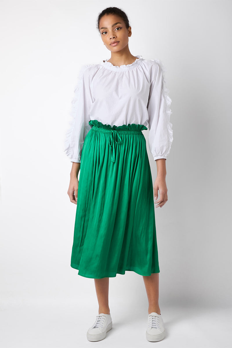Toulouse Tie Waist Skirt - Green